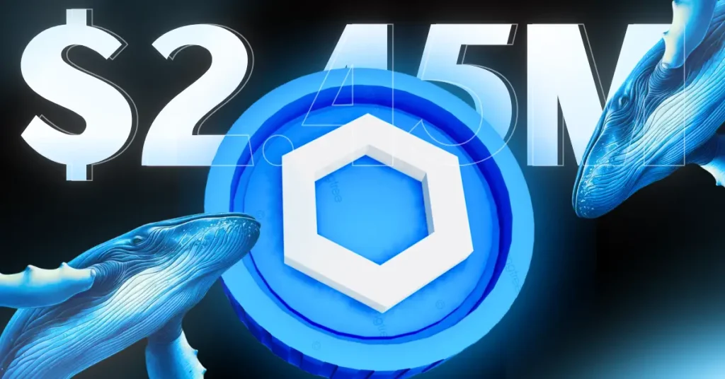 chainlink records 2.45m outflows as link holds key support breakout ahead 2026 04 19 07 18 17