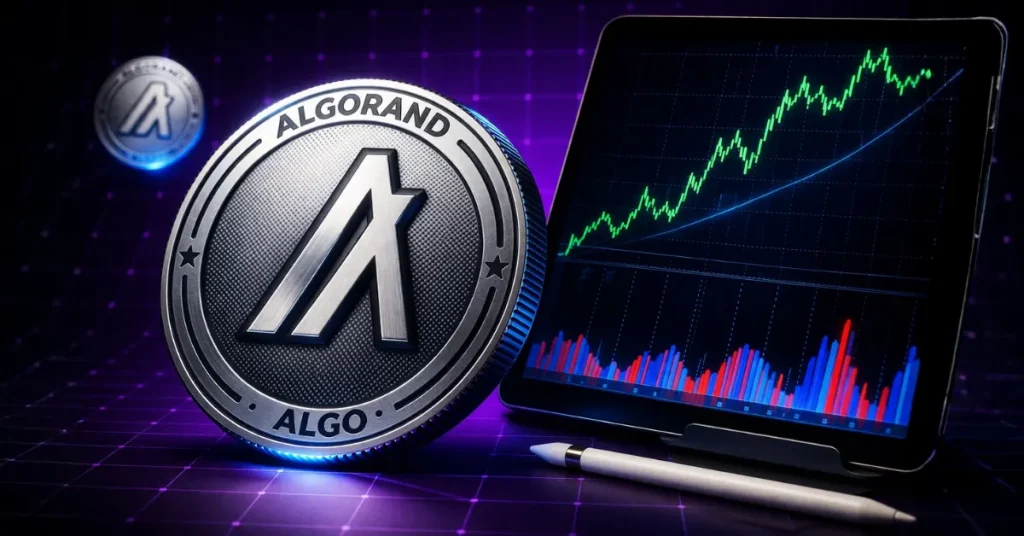 algorand price climbs 7 as accumulation strengthens what comes next 2026 05 06 07 17 38