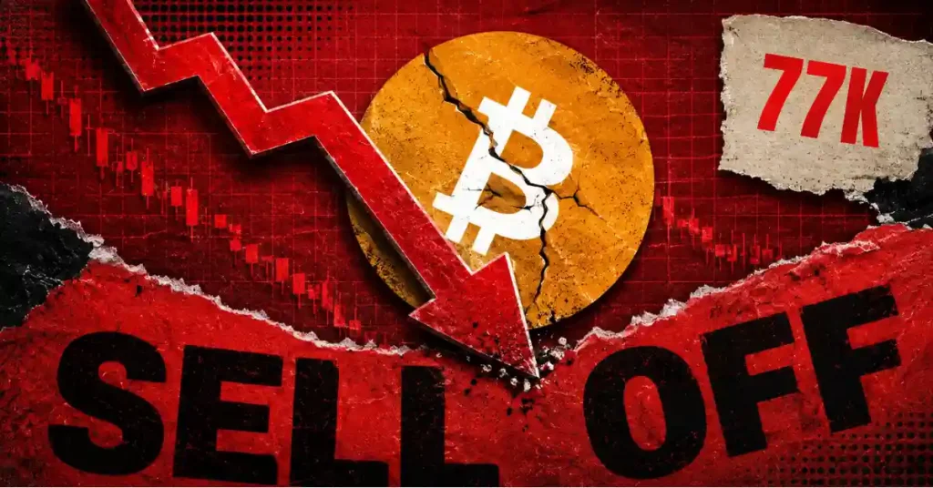 bitcoin price falls below 77k why btc price saw a sharp sell off this week 2026 05 20 07 17 46