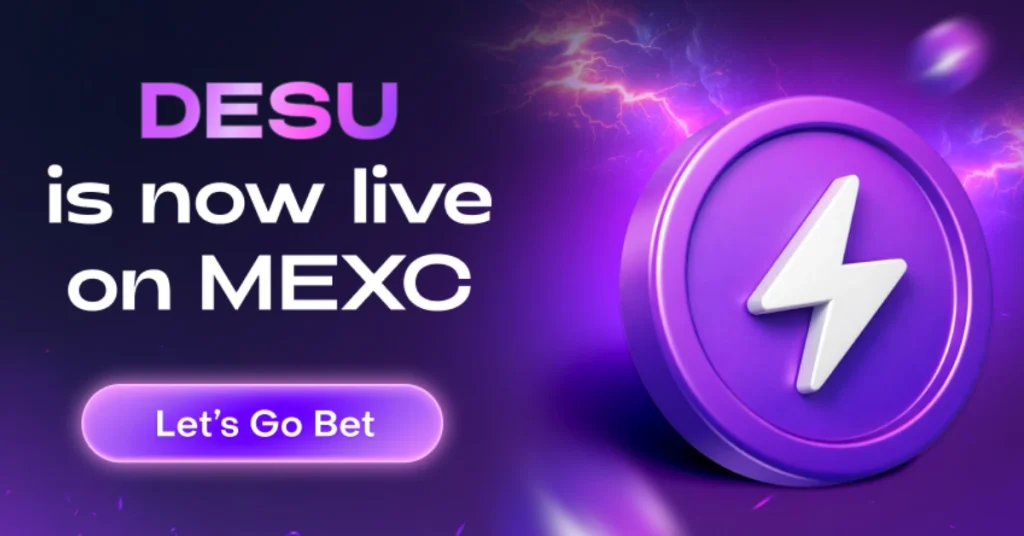 dexsports desu token debuts on mexc with a 40000 community campaign 2026 06 12 07 17 53